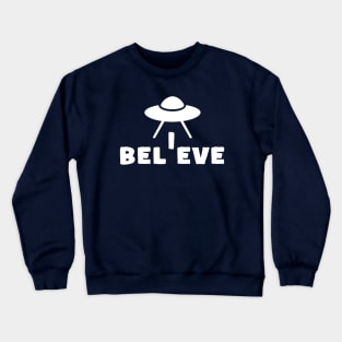 Believe UFO Sci Fi Crewneck Sweatshirt